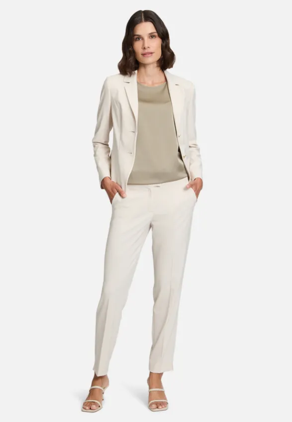 Betty Barclay Festliche Mode|Hosen*Businesshose mit Bügelfalte Grau