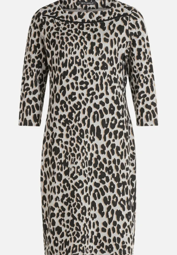 Betty Barclay Kleider*Businesskleid knielang Grau/Schwarz