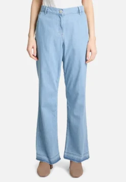 Betty Barclay Jeans*Casual-Hose mit offenem Saum Light Blue Denim