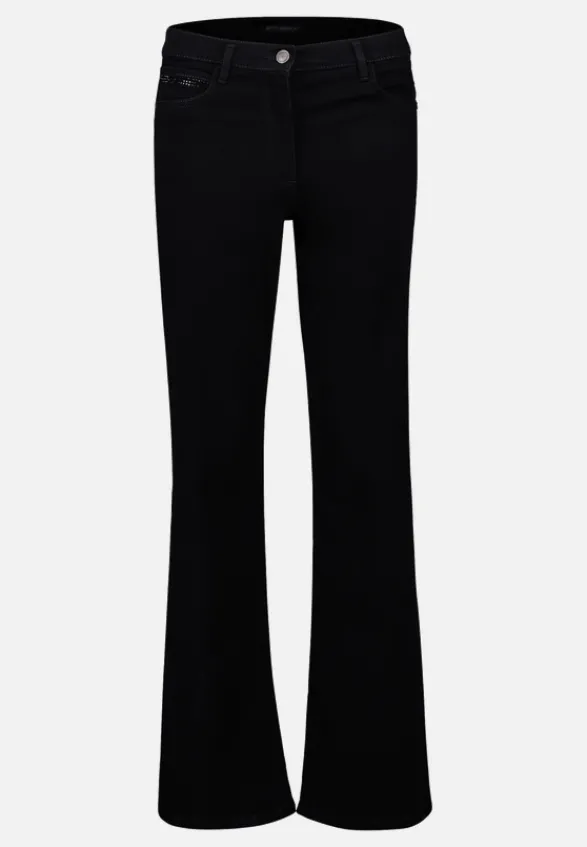 Betty Barclay Jeans*Casual-Hose mit Strass Black Denim