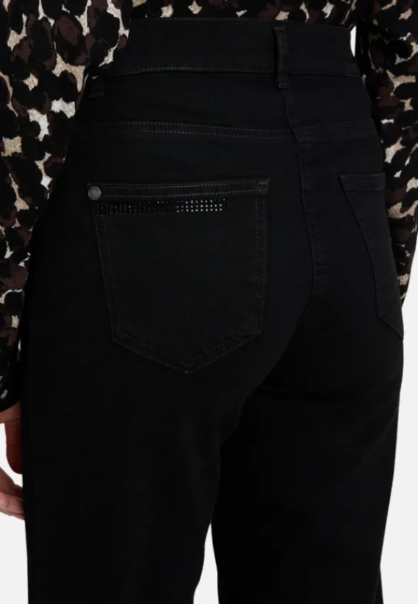 Betty Barclay Jeans*Casual-Hose mit Strass Black Denim