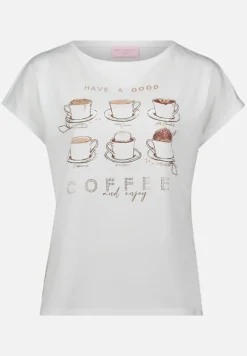 Betty Barclay Shirts*Casual-Shirt mit Aufdruck Patch White/Camel