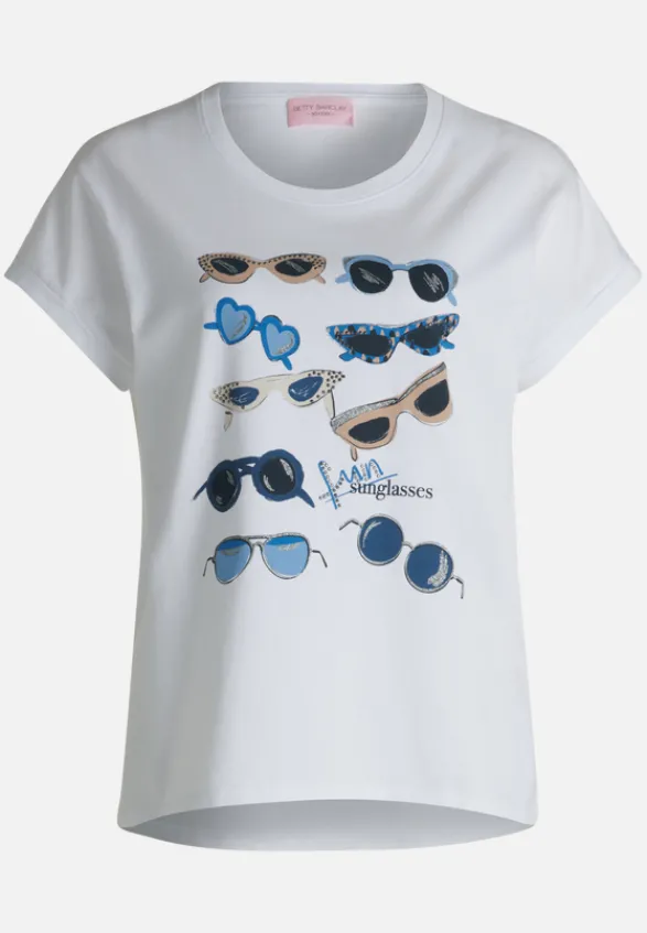 Betty Barclay Shirts*Casual-Shirt mit Aufdruck Patch White/Blue