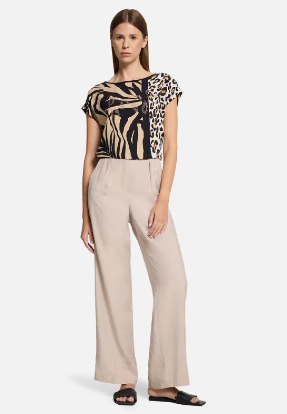 Betty Barclay Shirts*Casual-Shirt mit Aufdruck Schwarz/Braun