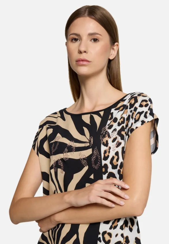 Betty Barclay Shirts*Casual-Shirt mit Aufdruck Schwarz/Braun
