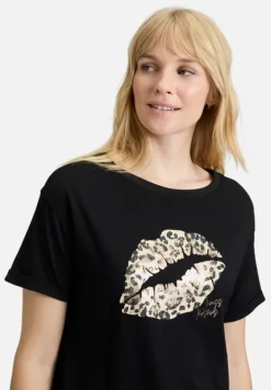 Betty Barclay Shirts*Casual-Shirt mit Aufdruck Patch Black/Camel