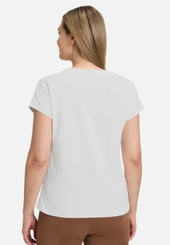 Betty Barclay Shirts*Casual-Shirt mit Ärmelaufschlag Patch White/Brown
