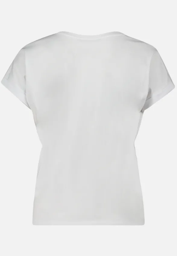 Betty Barclay Shirts*Casual-Shirt mit Ärmelaufschlag Patch White/Brown
