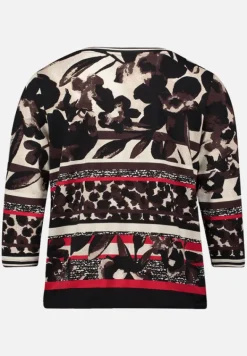 Betty Barclay Shirts*Casual-Shirt mit Tunnelzug Schwarz/Rot