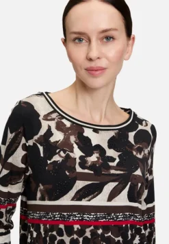 Betty Barclay Shirts*Casual-Shirt mit Tunnelzug Schwarz/Rot