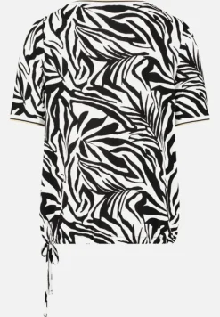Betty Barclay Shirts*Casual-Shirt mit Tunnelzug Schwarz/Weiß
