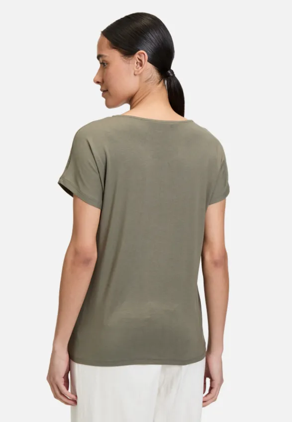 Betty Barclay Basics|Shirts*Casual-Shirt mit V-Ausschnitt Dusty Olive