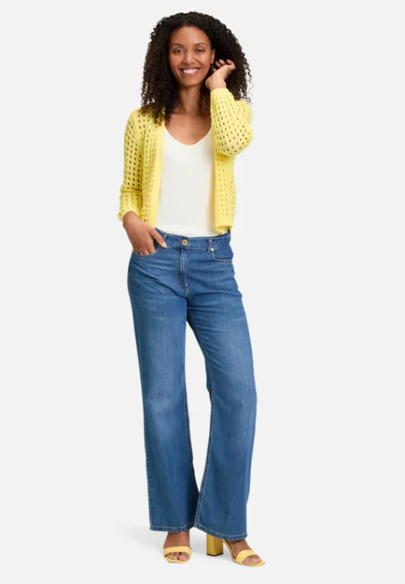 Betty Barclay Strick*Casual-Strickjacke mit Effektgarn Gelb