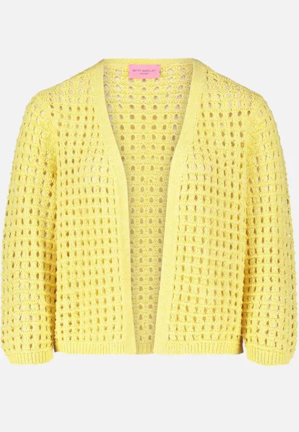 Betty Barclay Strick*Casual-Strickjacke mit Effektgarn Gelb