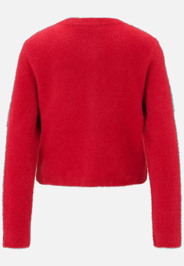 Betty Barclay Strick|Jacken*Casual-Strickjacke mit Knopfleiste Rot