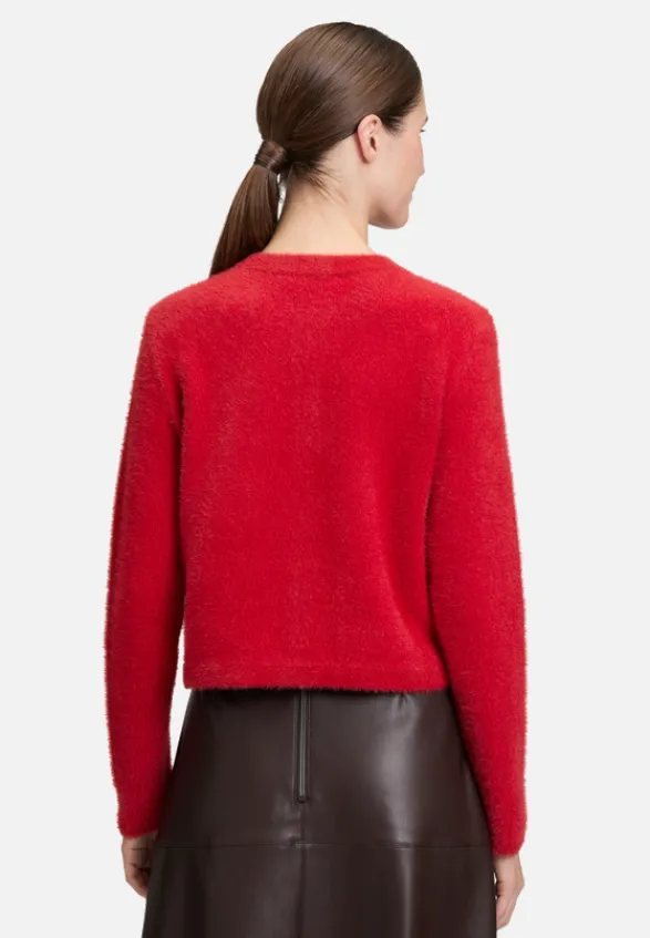 Betty Barclay Strick|Jacken*Casual-Strickjacke mit Knopfleiste Rot