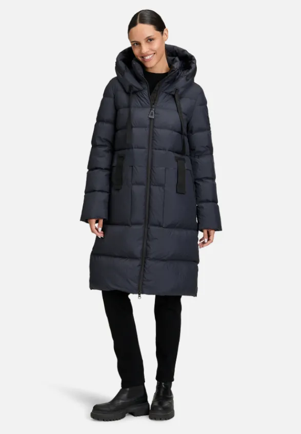 Betty Barclay Mäntel*Daunen-Steppjacke mit Kapuze Dunkelblau