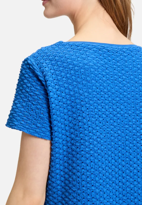 Betty Barclay Kleider*Etuikleid mit Rundhalsausschnitt mittelblau