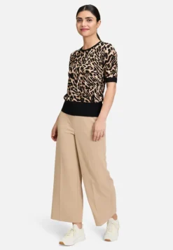 Betty Barclay Strick*Feinstrickpullover mit Animalprint Schwarz/Beige