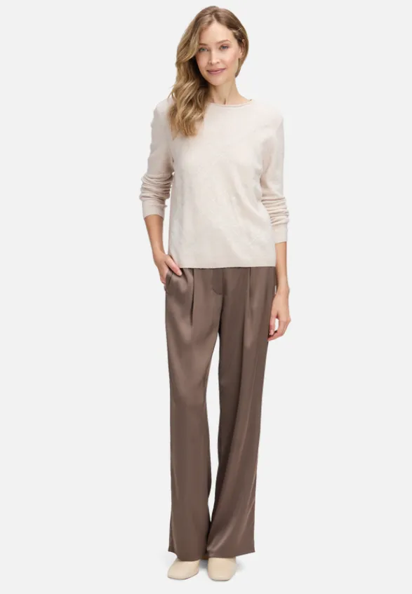 Betty Barclay Strick*Feinstrickpullover mit Applikation Light Beige Melange
