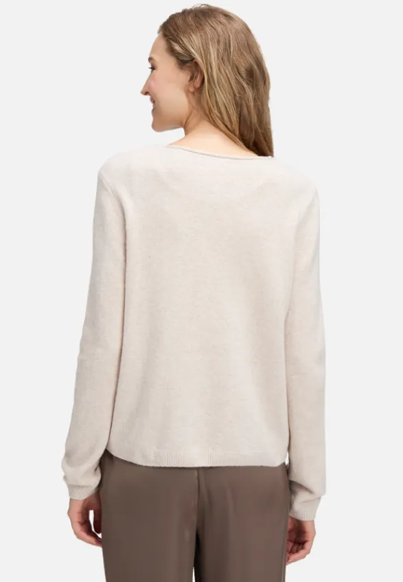 Betty Barclay Strick*Feinstrickpullover mit Applikation Light Beige Melange