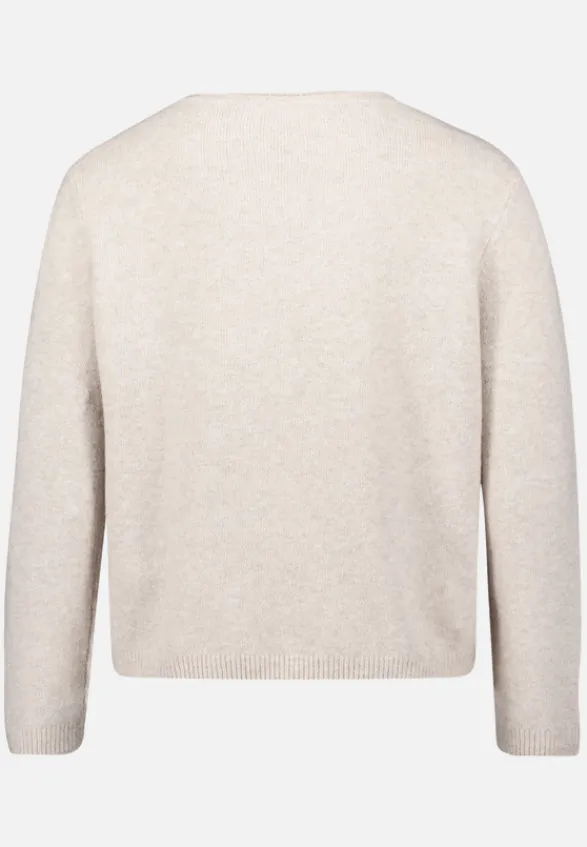 Betty Barclay Strick*Feinstrickpullover mit Applikation Light Beige Melange