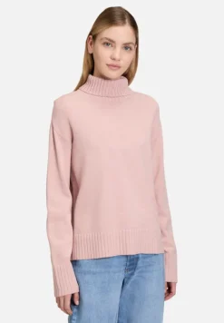 Betty Barclay Basics|Strick*Feinstrickpullover mit hohem Kragen Pale Mauve Melange