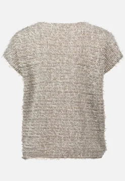 Betty Barclay Strick*Feinstrickpullover mit Lurexfaden Taupe/Beige