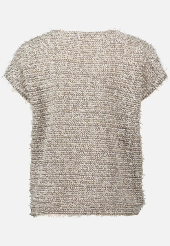 Betty Barclay Strick*Feinstrickpullover mit Lurexfaden Taupe/Beige