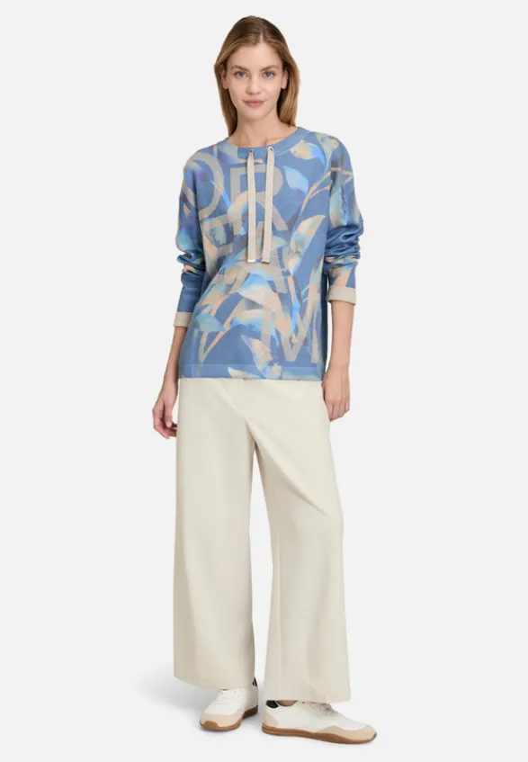 Betty Barclay Strick*Feinstrickpullover mit Print Blue/Camel