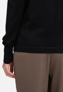 Betty Barclay Strick*Feinstrickpullover mit Strass Schwarz