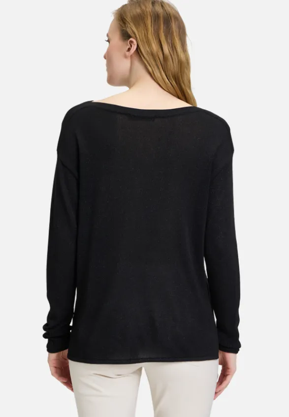 Betty Barclay Strick*Feinstrickpullover mit Strass Schwarz