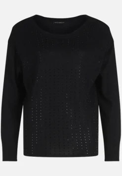 Betty Barclay Strick*Feinstrickpullover mit Strass Schwarz