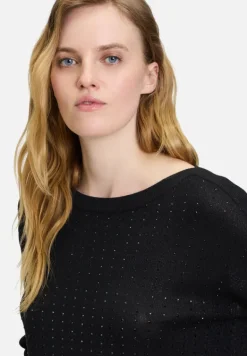Betty Barclay Strick*Feinstrickpullover mit Strass Schwarz