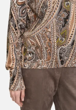 Betty Barclay Strick*Feinstrickpullover mit Stehkragen Grau/Beige