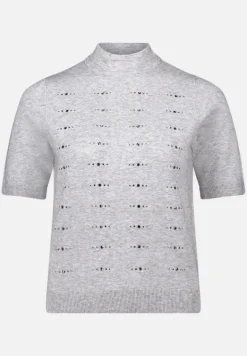 Betty Barclay Strick*Feinstrickpullover mit Stehkragen Light Silver Melange