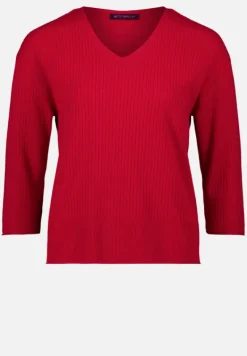 Betty Barclay Strick*Feinstrickpullover mit V-Ausschnitt Rot