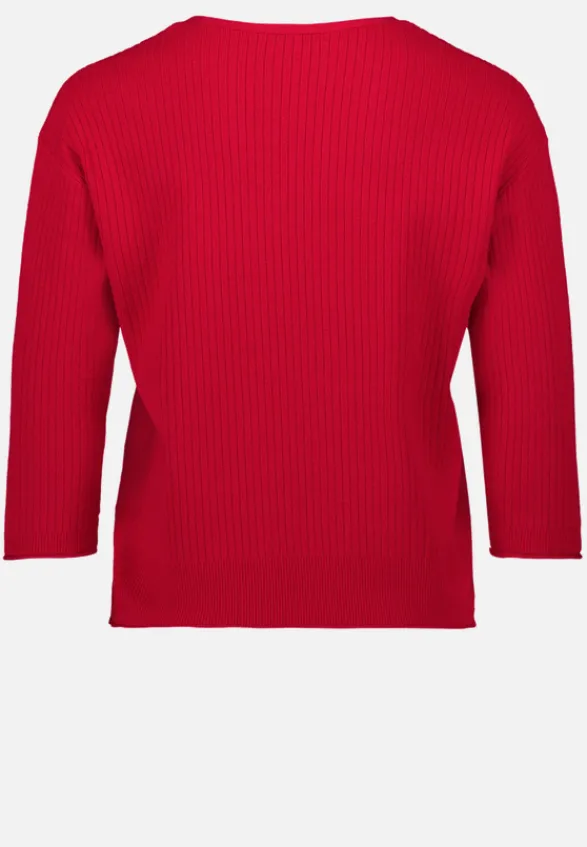 Betty Barclay Strick*Feinstrickpullover mit V-Ausschnitt Rot
