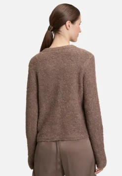 Betty Barclay Strick*Grobstrickjacke mit Lurexfaden Braun