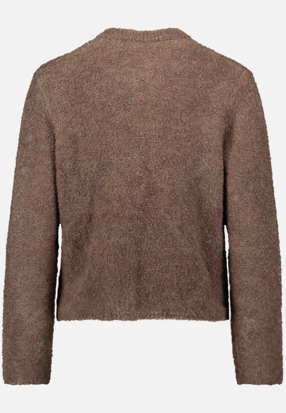 Betty Barclay Strick*Grobstrickjacke mit Lurexfaden Braun