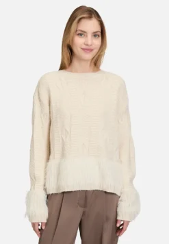 Betty Barclay Strick*Grobstrick-Pullover mit Effektgarn beige