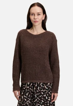 Betty Barclay Strick*Grobstrick-Pullover mit Pailletten Light Maroon