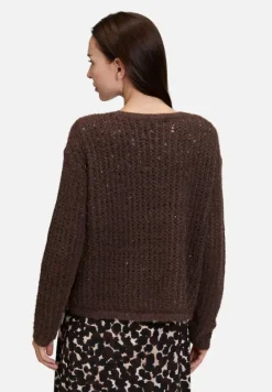Betty Barclay Strick*Grobstrick-Pullover mit Pailletten Light Maroon