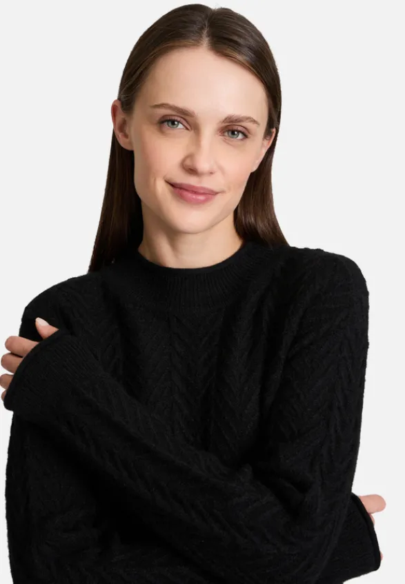Betty Barclay Strick*Grobstrick-Pullover mit Struktur Schwarz