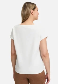 Betty Barclay Shirts*Halbarm-Shirt mit Schleifenknoten Rohweiß