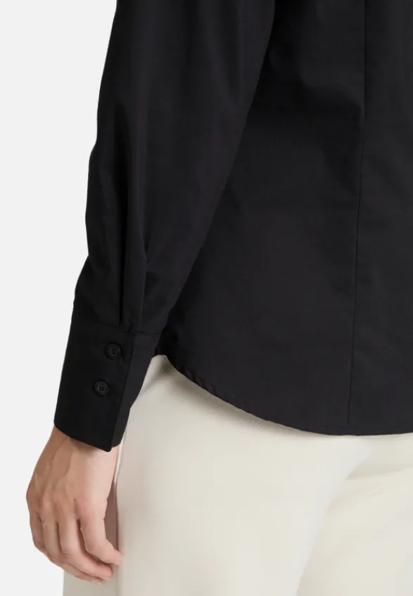 Betty Barclay Business Kleidung|Basics*Hemdbluse mit Kragen Schwarz