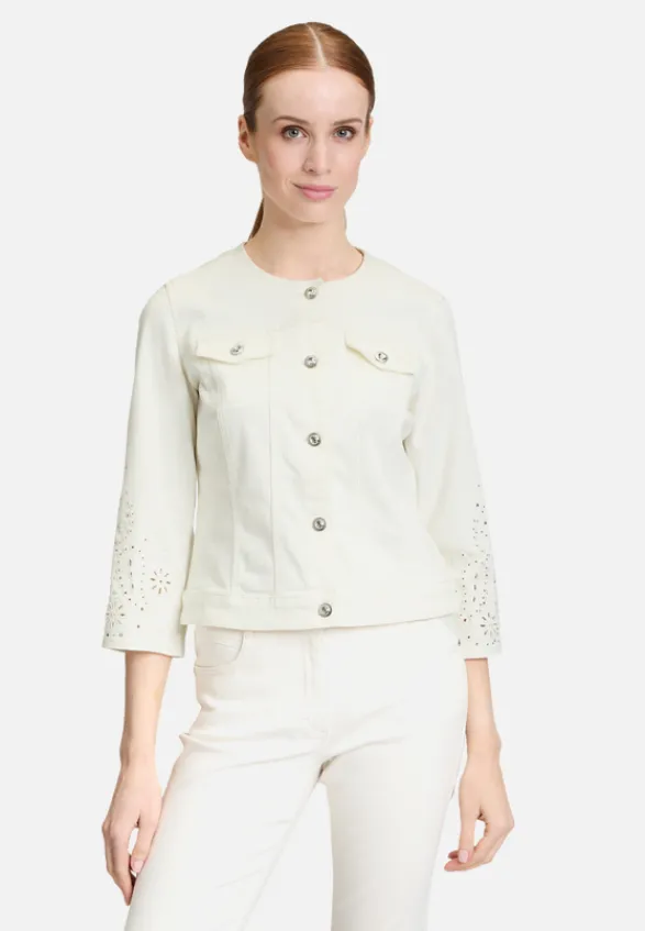 Betty Barclay Jacken*Jeansjacke mit 3/4 Arm Rohweiß