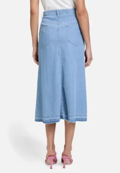 Betty Barclay Röcke*Jeansrock mit offenem Saum Light Blue Denim