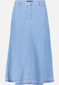 Betty Barclay Röcke*Jeansrock mit offenem Saum Light Blue Denim