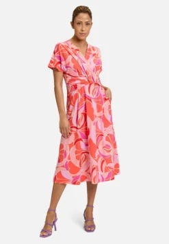 Betty Barclay Festliche Mode|Kleider*Jerseykleid mit überschnittenen Ärmeln Red/Rosè